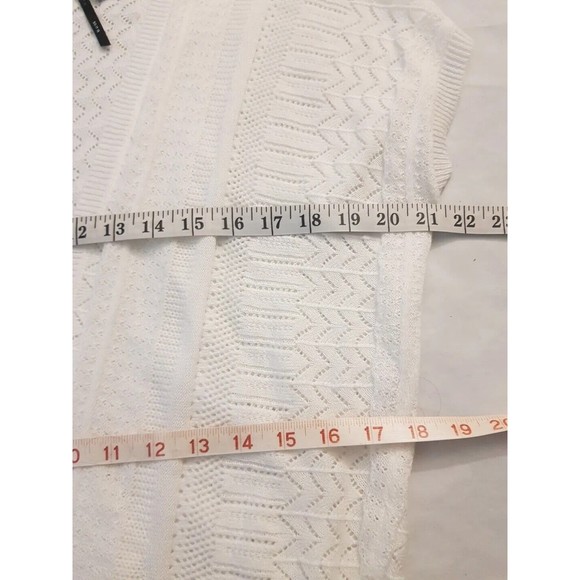 Love By Design Womens Sweater Open Cardigan Shrug Size Small White So It Is - Picture 12 of 12